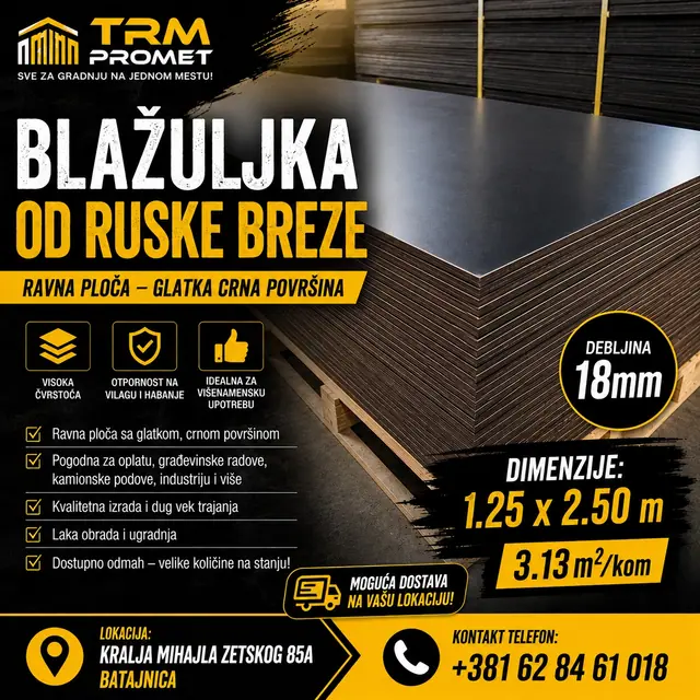 Blažujka 20 mm — 1,22 × 2,44 m