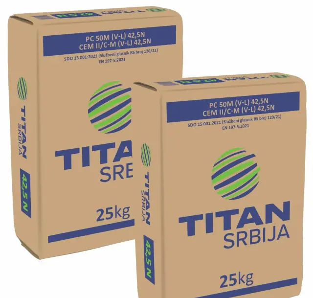 Titan cement 42,5N — 25 kg