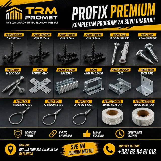 PROFIX Premium vijak TN 25 mm